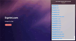 Desktop Screenshot of esprint.com